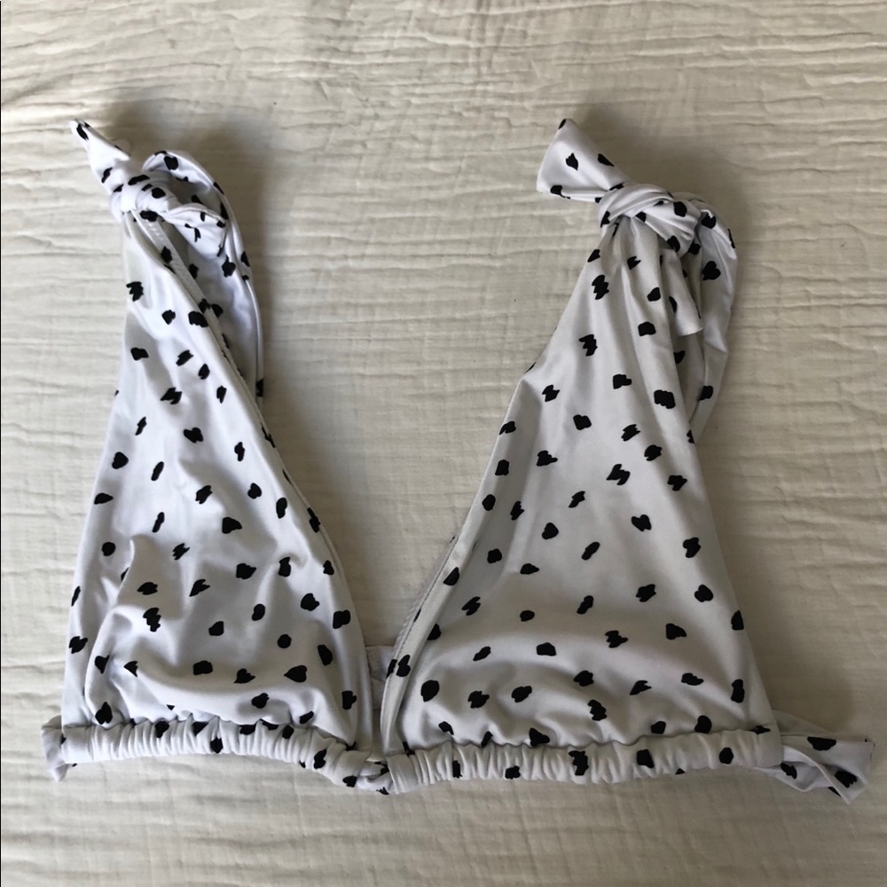 Sidway swim pebbles tie top style bikini top L